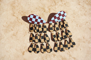 BREEZE- black&tan checkerboard