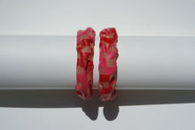 Load image into Gallery viewer, HOOP DREAMS- RED&amp;PINK/TRANSLUCENT