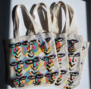 HAND PAINTED TOTE