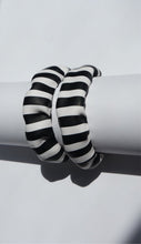 Load image into Gallery viewer, HOOP DREAMS- black&amp;white stripes