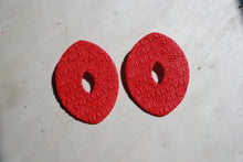 Load image into Gallery viewer, BOSSED STATEMENT STUD- RED