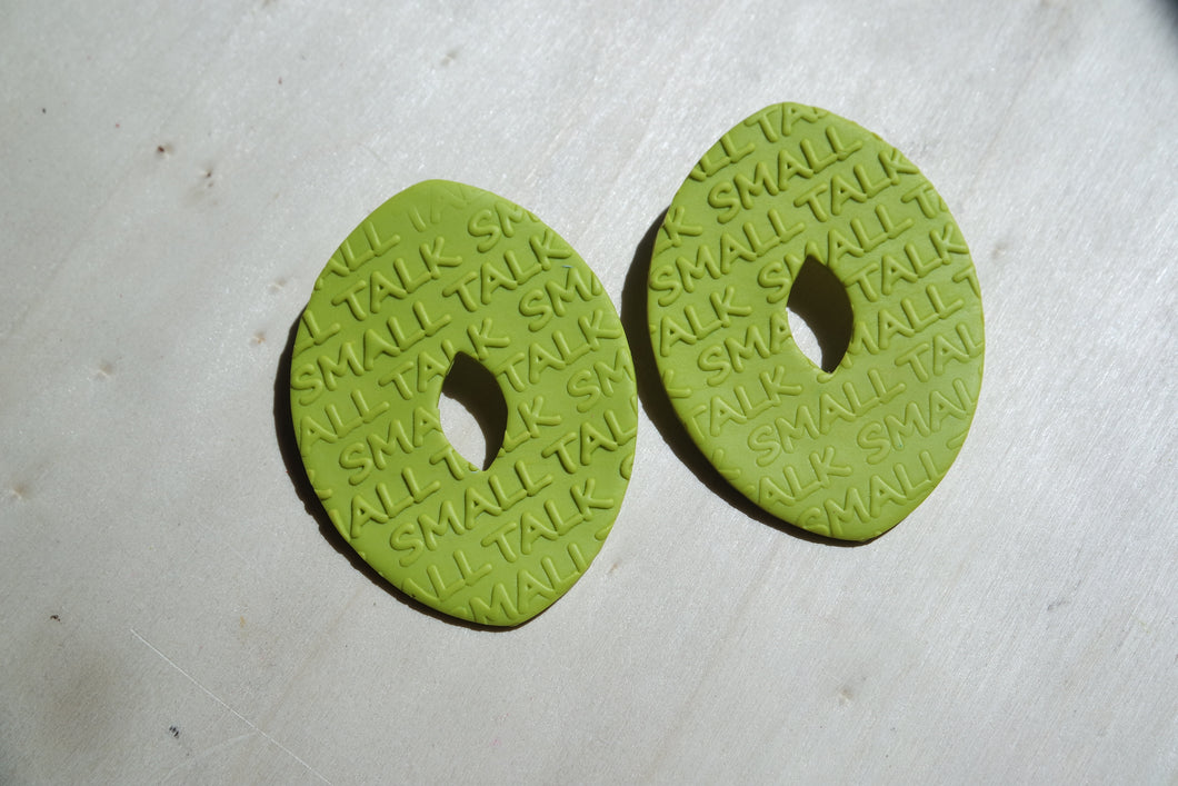 BOSSED STATEMENT STUD- NEON GREEN