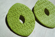 Load image into Gallery viewer, BOSSED STATEMENT STUD- NEON GREEN