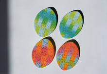 Load image into Gallery viewer, BOSSED STATEMENT STUD- sunset stripe