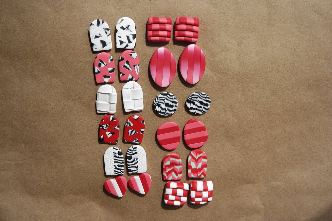 ULTIMATE STUD PACK- 12 piece (pink&red edition)