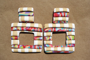 SHUTTER (multi print, tan&white)